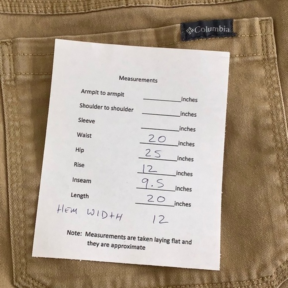 Columbia regular fit dessert sand multi pockets cargo chino shorts size 38 EUC - Picture 15 of 15